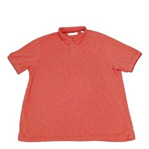 Tommy Bahama Polo Shirt Men XXL Orange Marlin Tencel Island Performance Golf‎